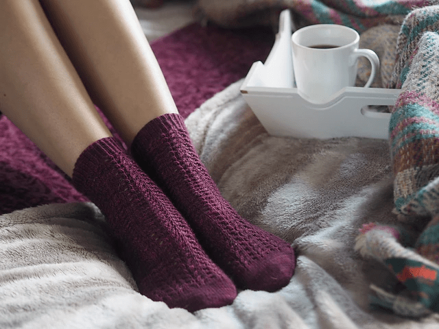 The Winter Rose Socks knitting pattern by Helen Stewart of Curious Handmade