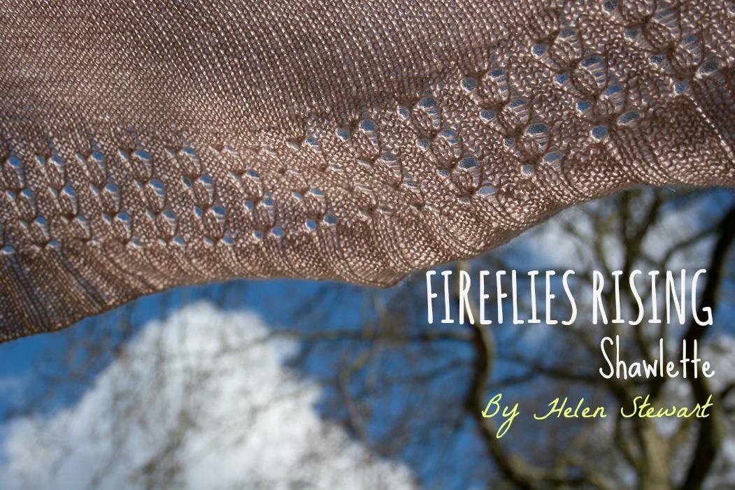 FirefliesRising shawlette knitting pattern