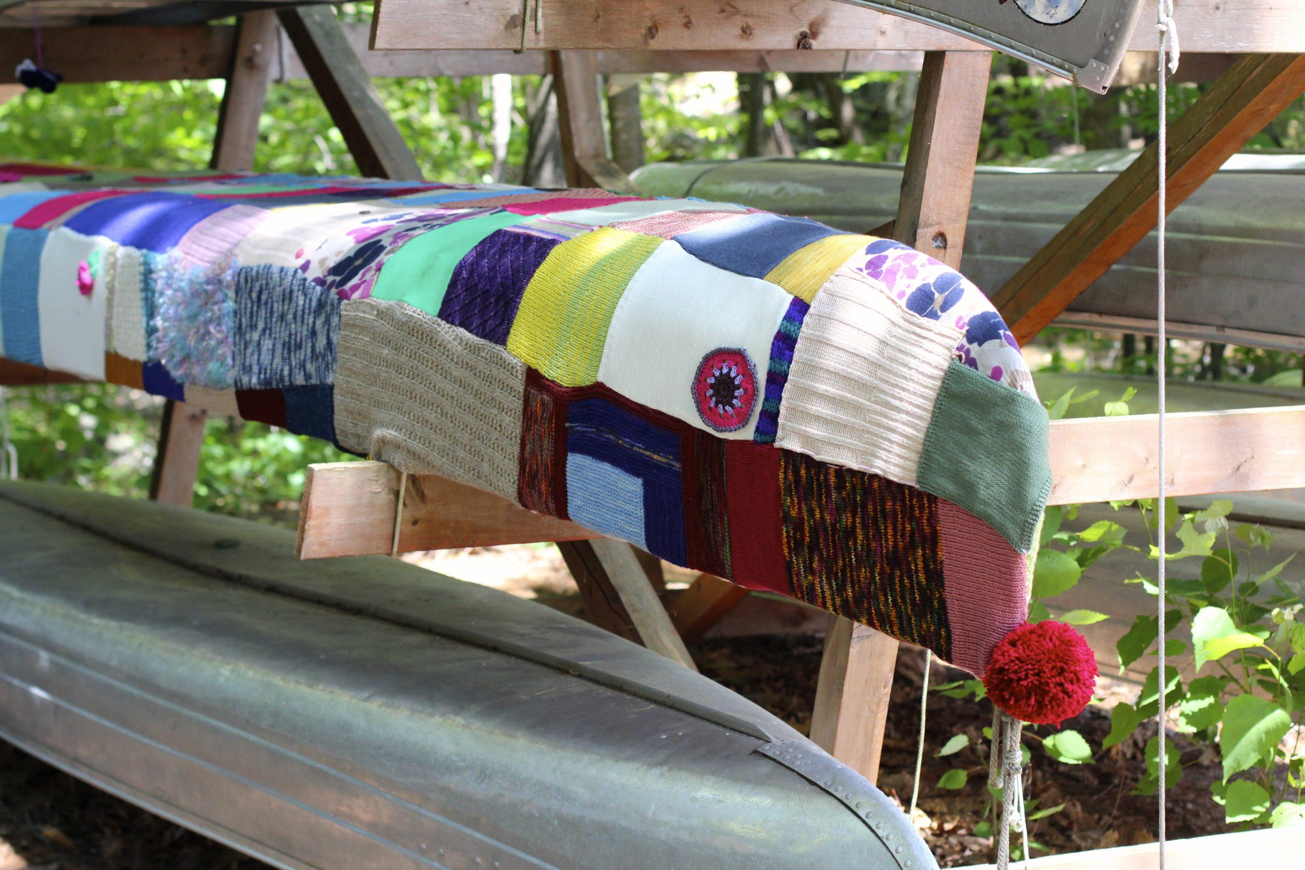 Yarn Bombed Canoe