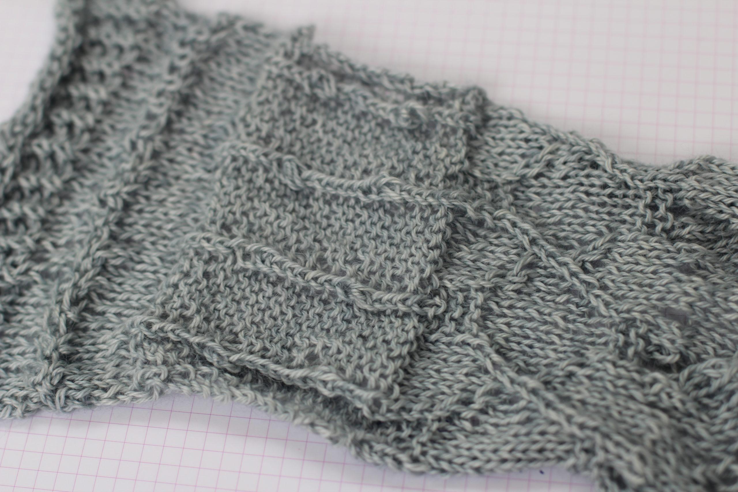 curious collective shawl swatch