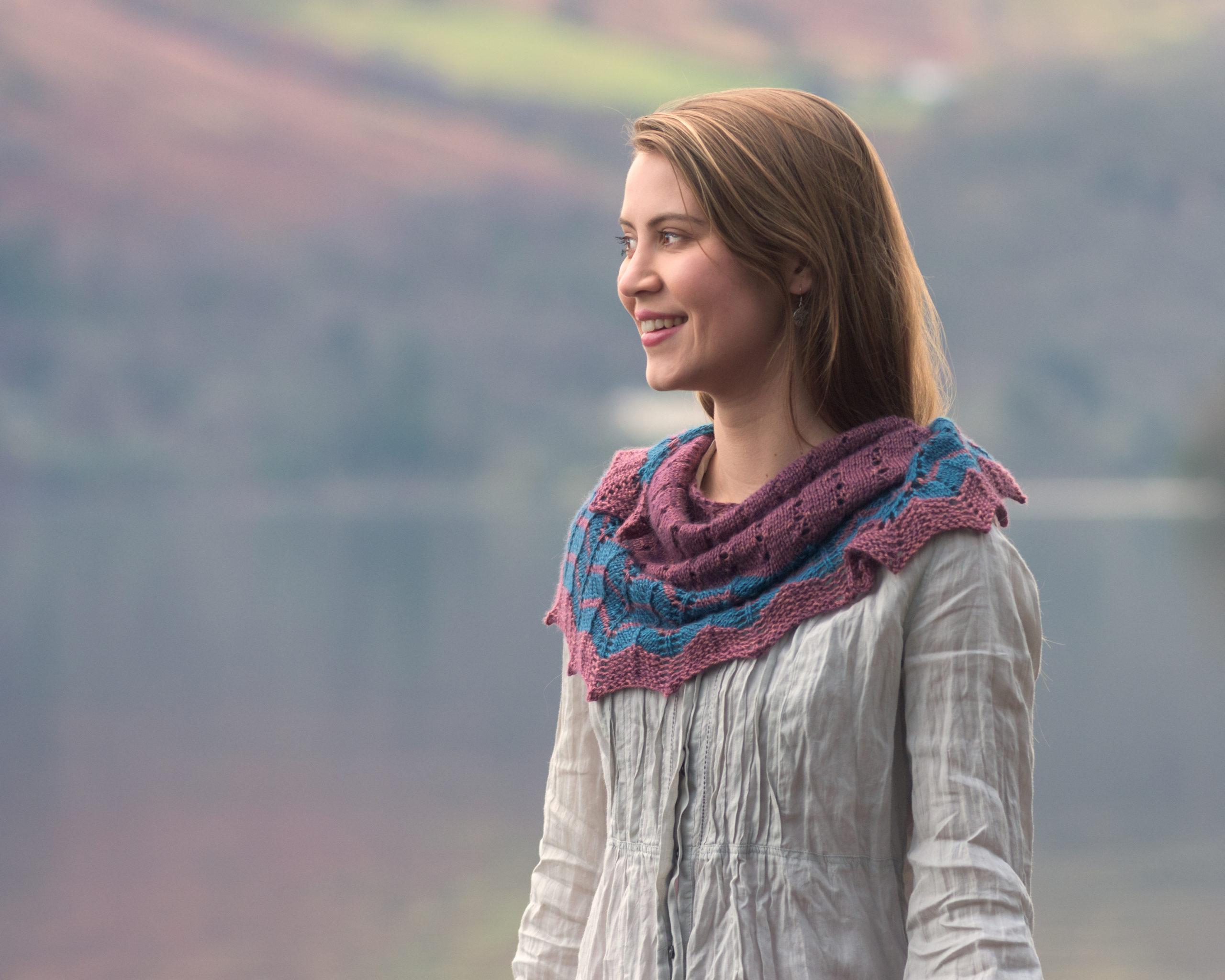The Tobermory Shawl, designed by Helen Stewart of Curious Handmade