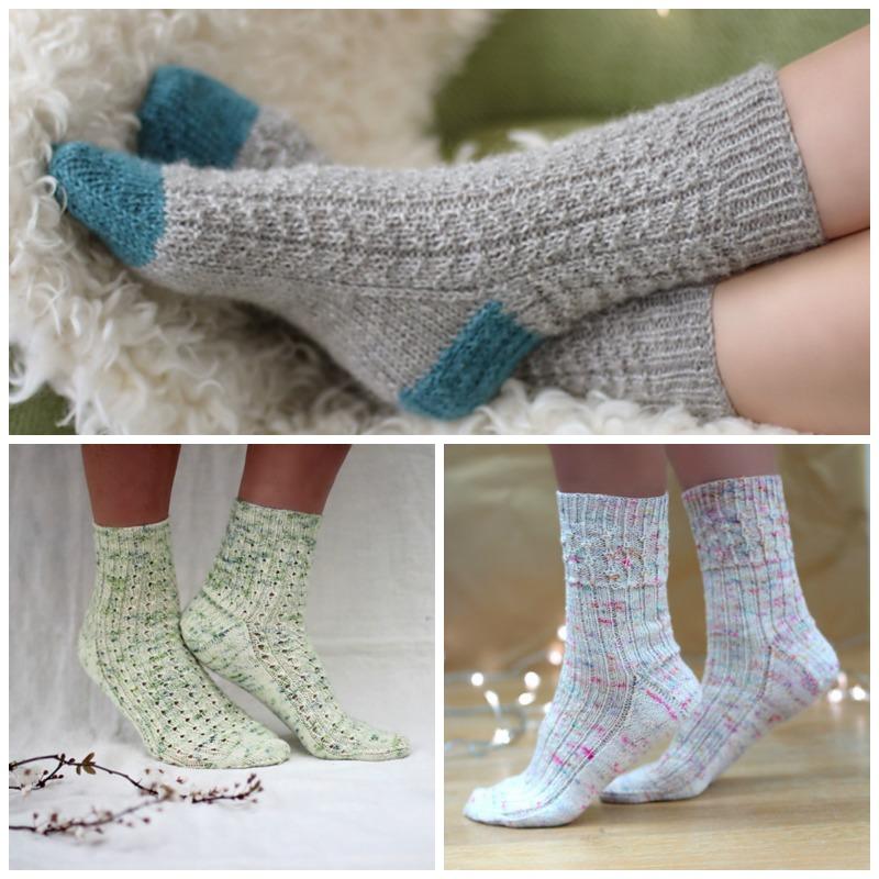 Handknit sock patterns by Curious Handmade