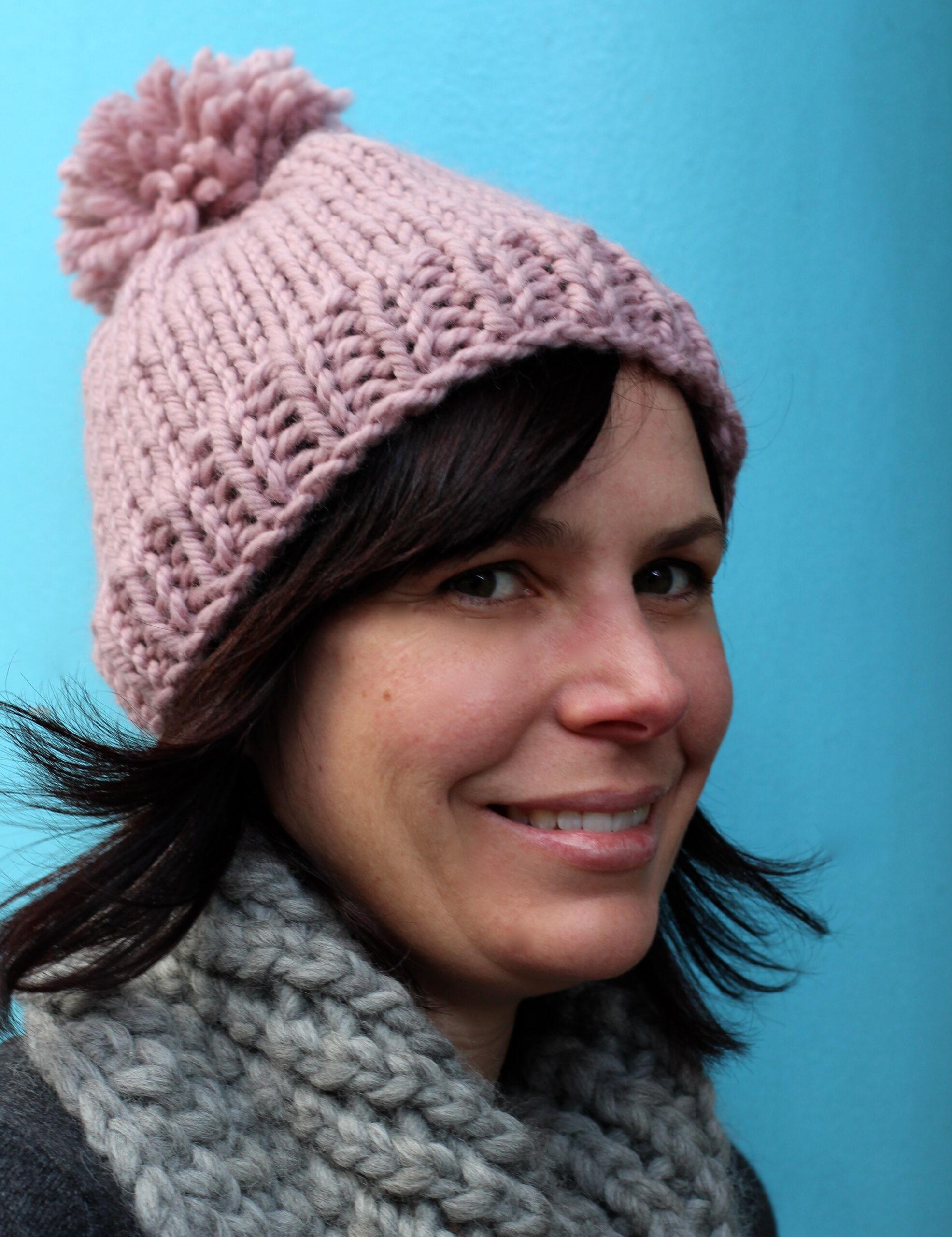 How to Knit Free Easy Hat knitting pattern for beginners Curious