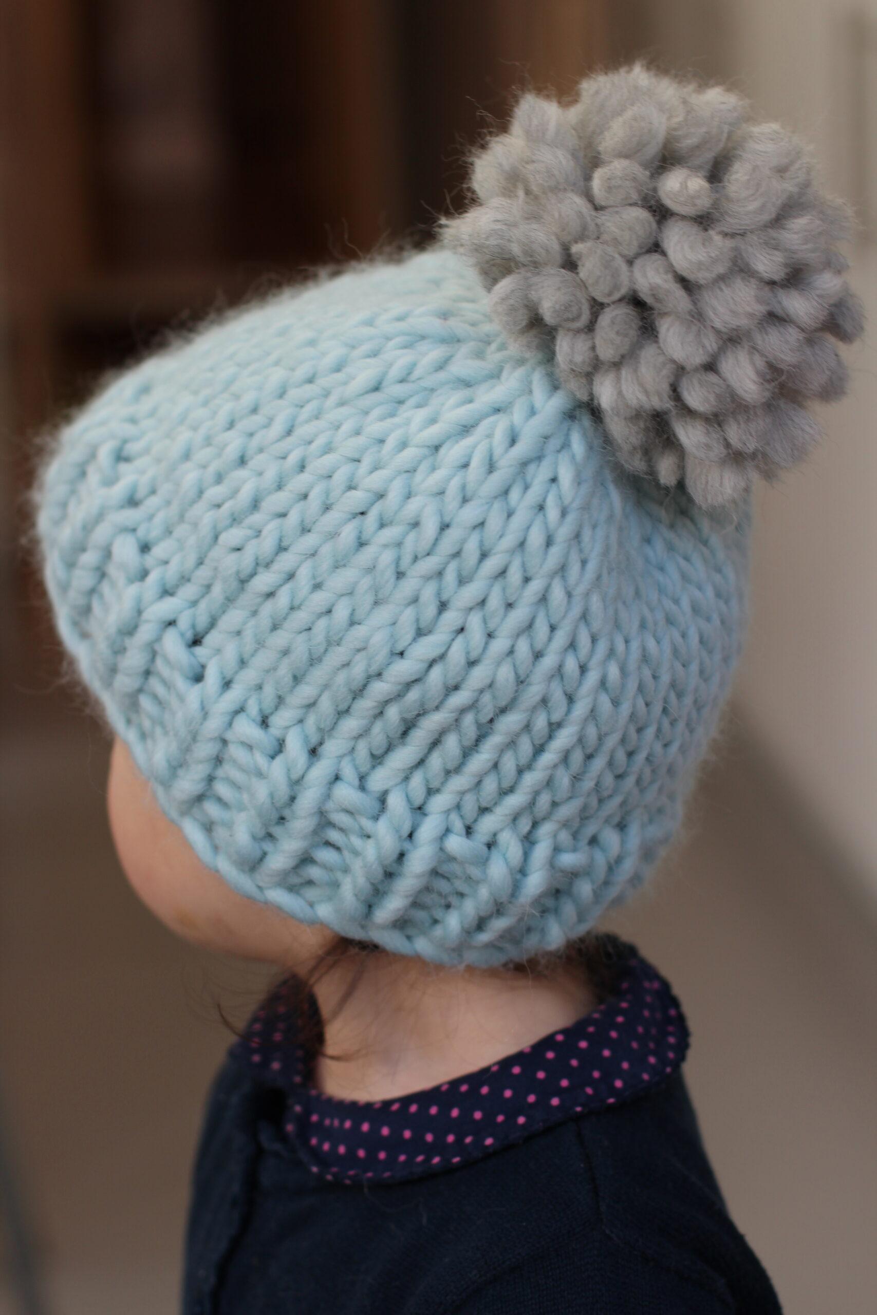 free beginners hat knitting pattern