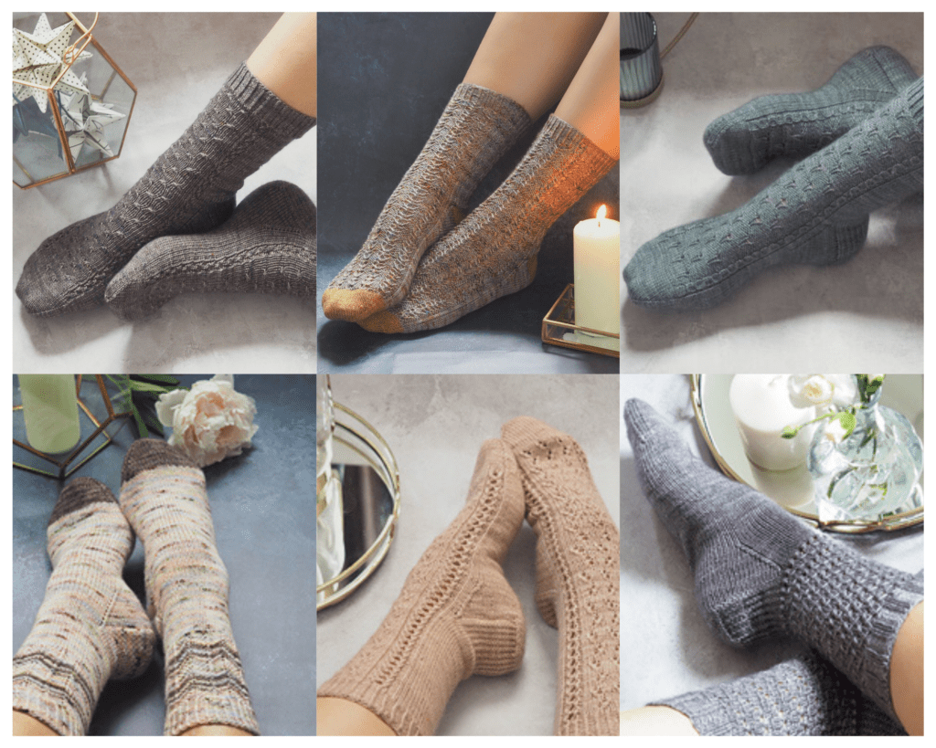 Lola Lace Sock Rust, Handmade Women's Socks 