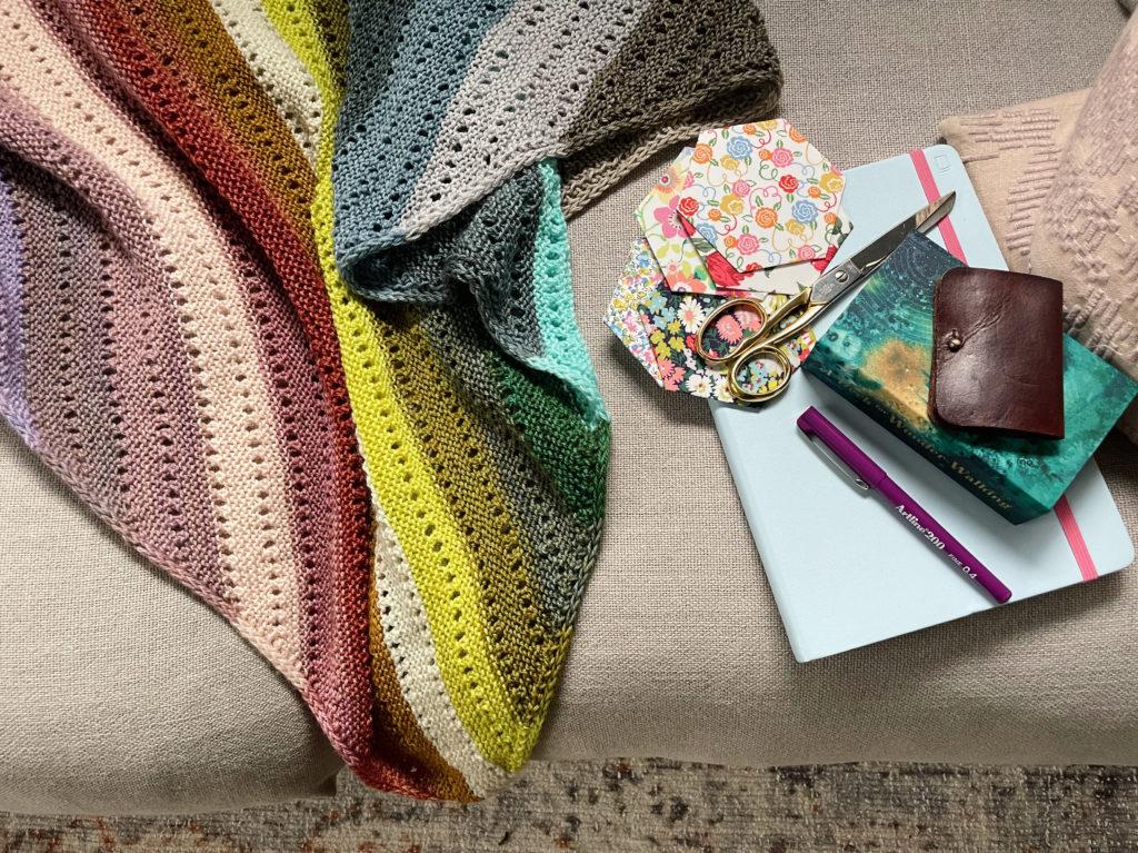 The Habitation Throw by Helen Stewart, Curious Handmade with pen and planning books
