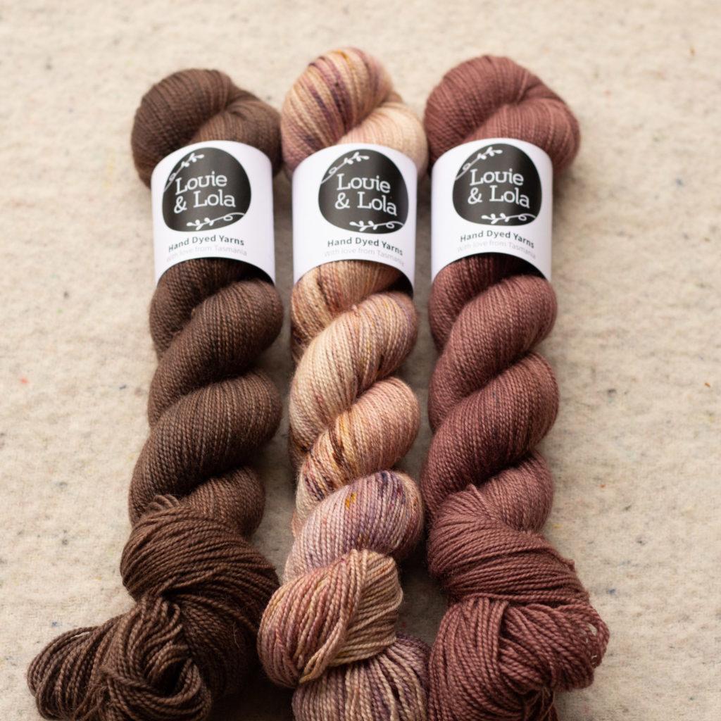 4ply - Brown Speckled Hand Dyed Yarn - The Old Horizon