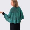 The Floating shawl is inspired by the ocean and a deep green