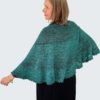 The Floating shawl is inspired by the ocean and a deep green