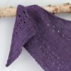The Little Meg Shawl design is simple, eyelets dotted across a field of stockinette stitch