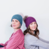 The Montage Hat pattern has deep ribbing and a slightly slouchy fit.