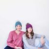 The Montage Hat pattern has deep ribbing and a slightly slouchy fit.