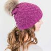 The Montage Hat pattern has deep ribbing and a slightly slouchy fit.