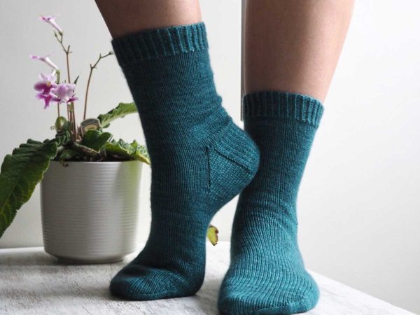 The Simply Curious Socks basic but highly detailed pattern will walk you through each part of the sock’s anatomy.
