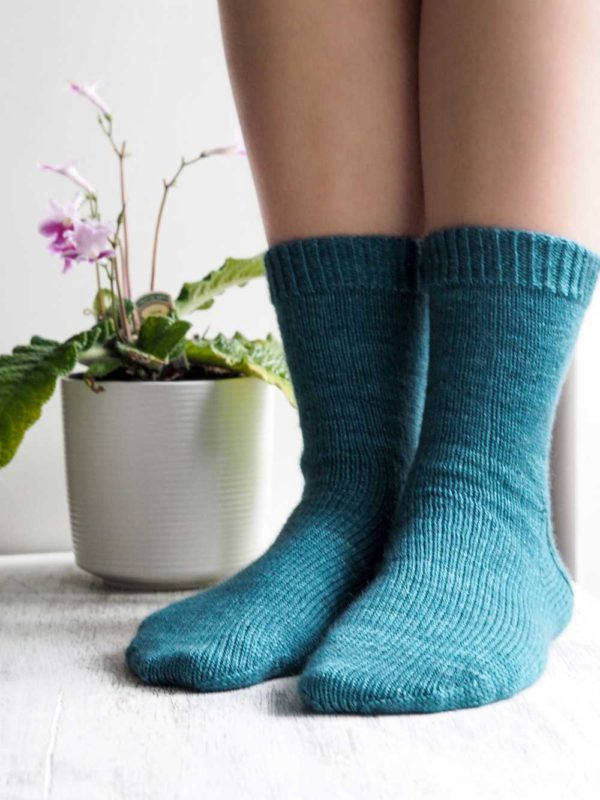 The Simply Curious Socks basic but highly detailed pattern will walk you through each part of the sock’s anatomy.