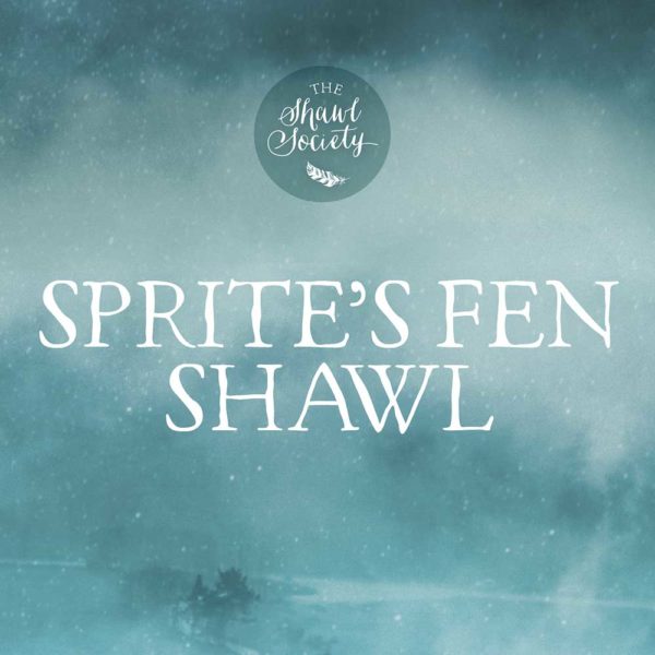 Cover Image of mist over a lake with next Sprite's Fen Shawl over the top