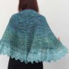 The Sprite's Fen Shawl pattern is written with fingering-weight or lace-weight yarn, giving you options for a lovely, lightweight shawl.