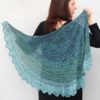 The Sprite's Fen Shawl pattern is written with fingering-weight or lace-weight yarn, giving you options for a lovely, lightweight shawl.