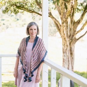 The Veranda Shade Shawl celebrates the luxurious laziness of summertime. This classic crescent shawl is ideal holiday knitting.