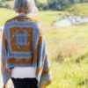 The Wild Bees Wrap is a three-colour rectangular wrap is a fun and engaging knit on a grand scale, with plenty of interest.